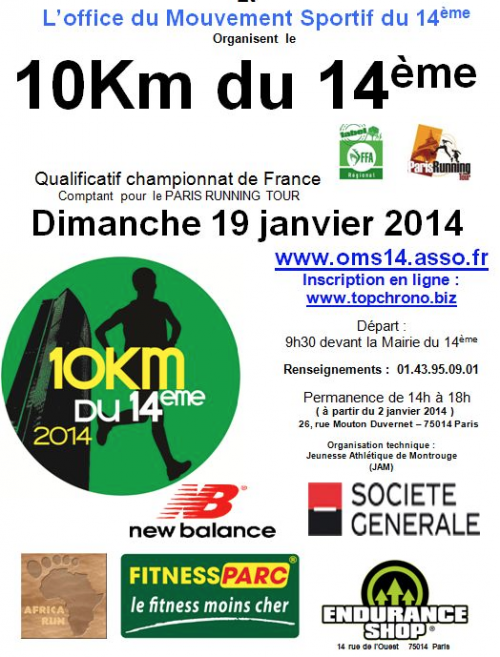 course 10km du 14e